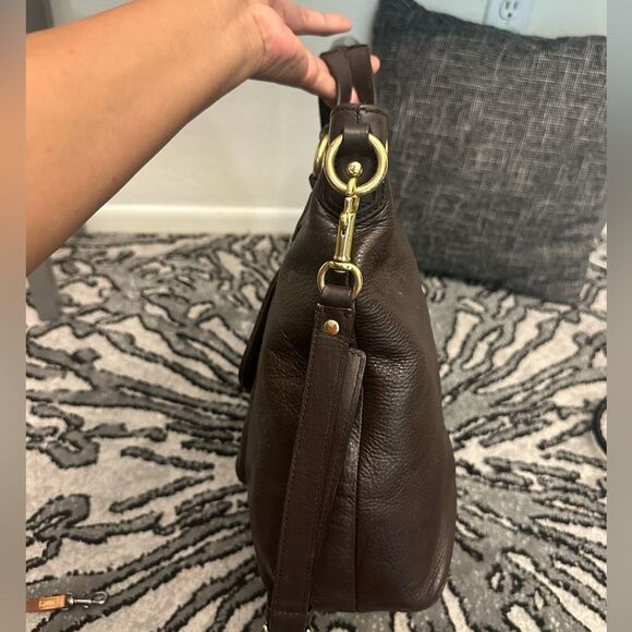 Coach Campbell Izzy Brown Leather satchel Bag - Picture 11 of 12